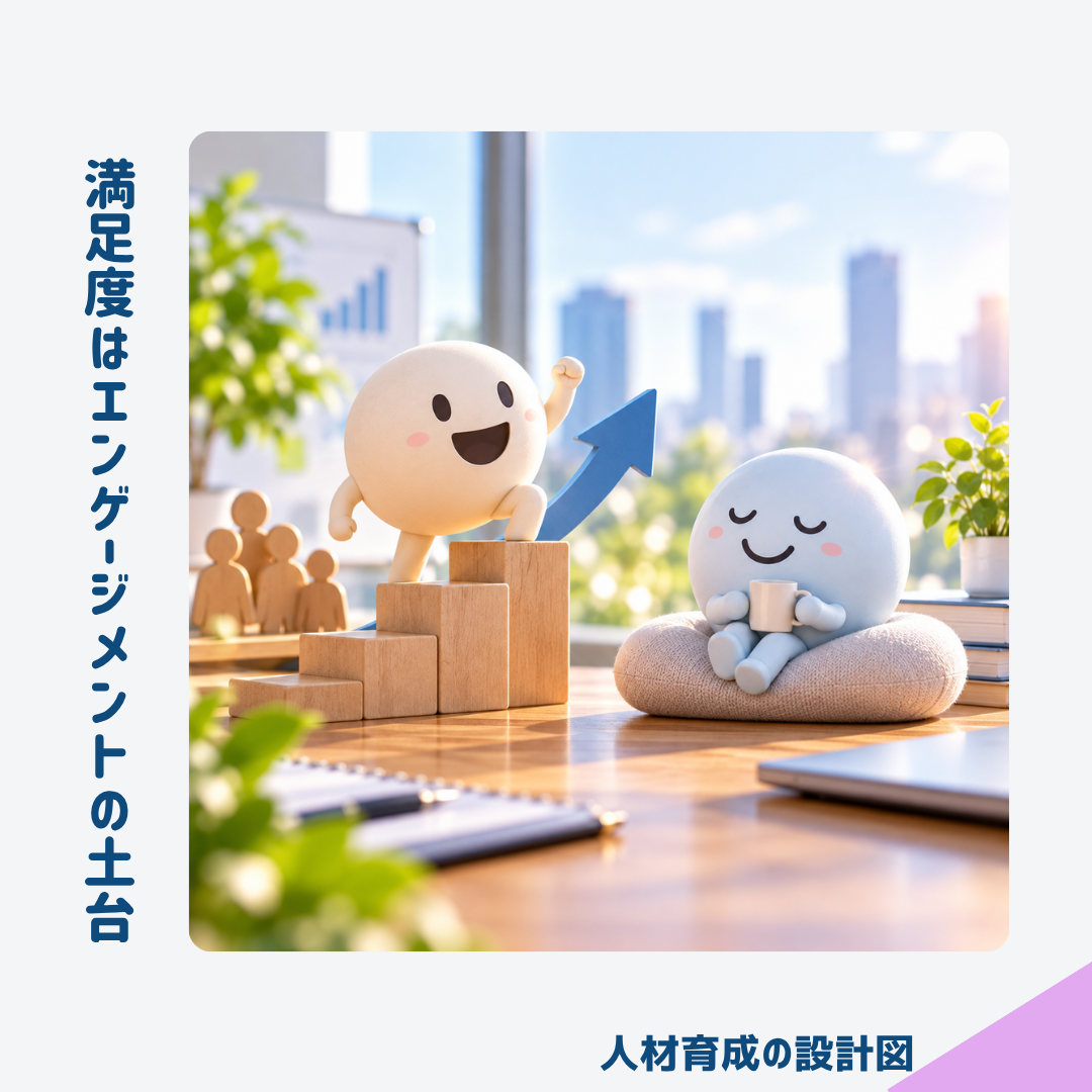 従業員満足度は従業員エンゲージメントの土台です
