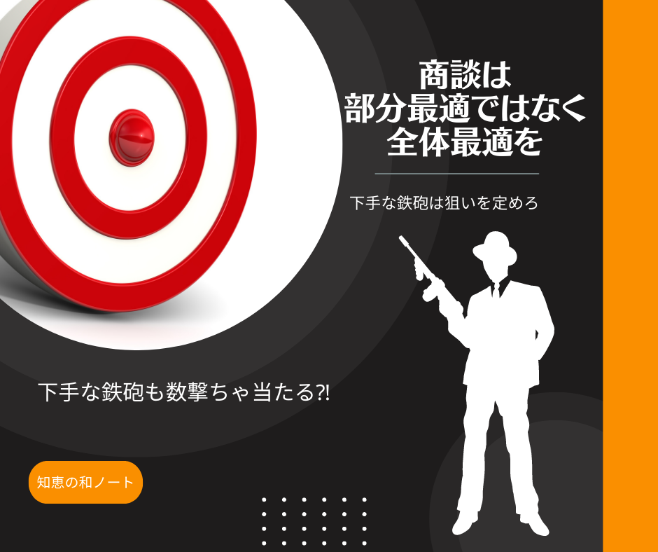 商談は部分最適ではなく、全体最適を考えて構築する