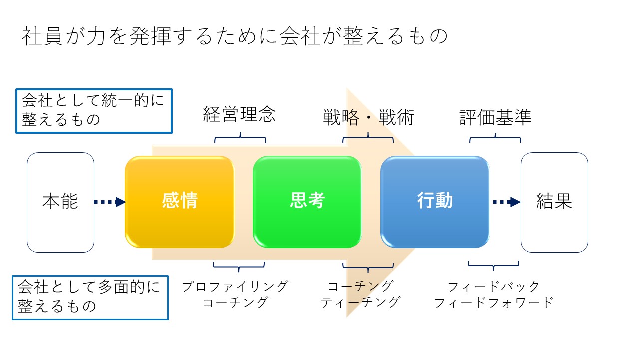 社員が力を発揮するために会社が整えるもの