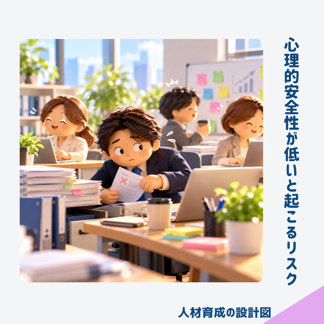 心理的安全性が低いと起こるリスク