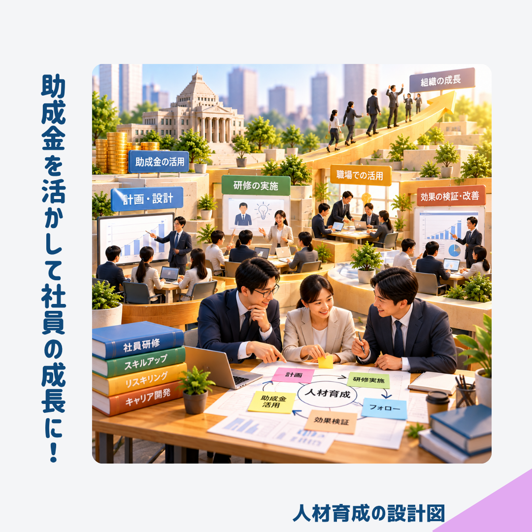 助成金を活かして社員の成長に繋げる