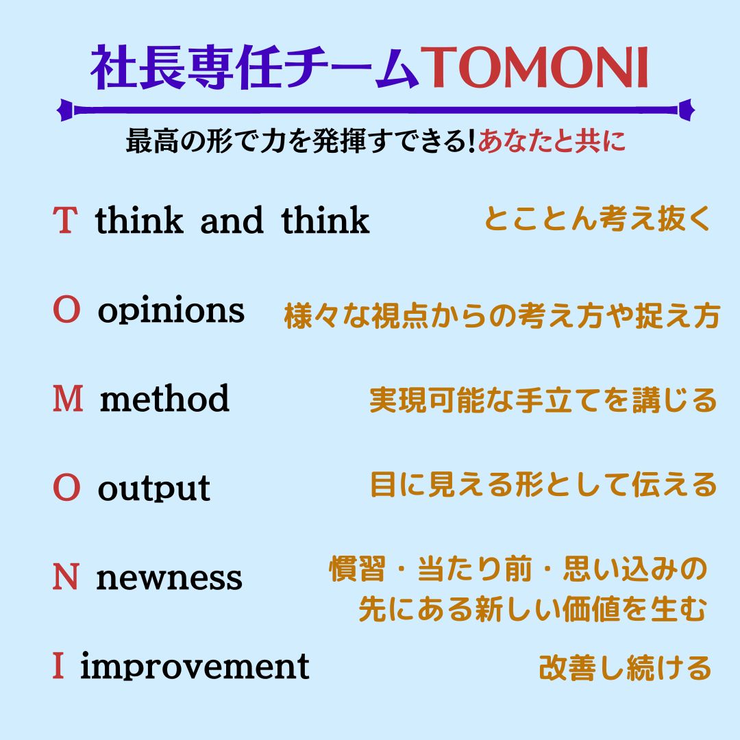 社長専任の社外チーム