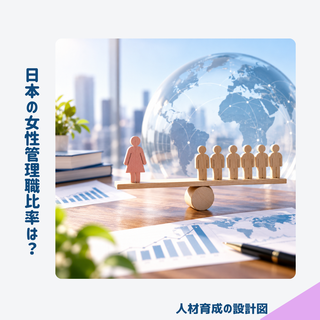 日本の女性管理職の比率は?