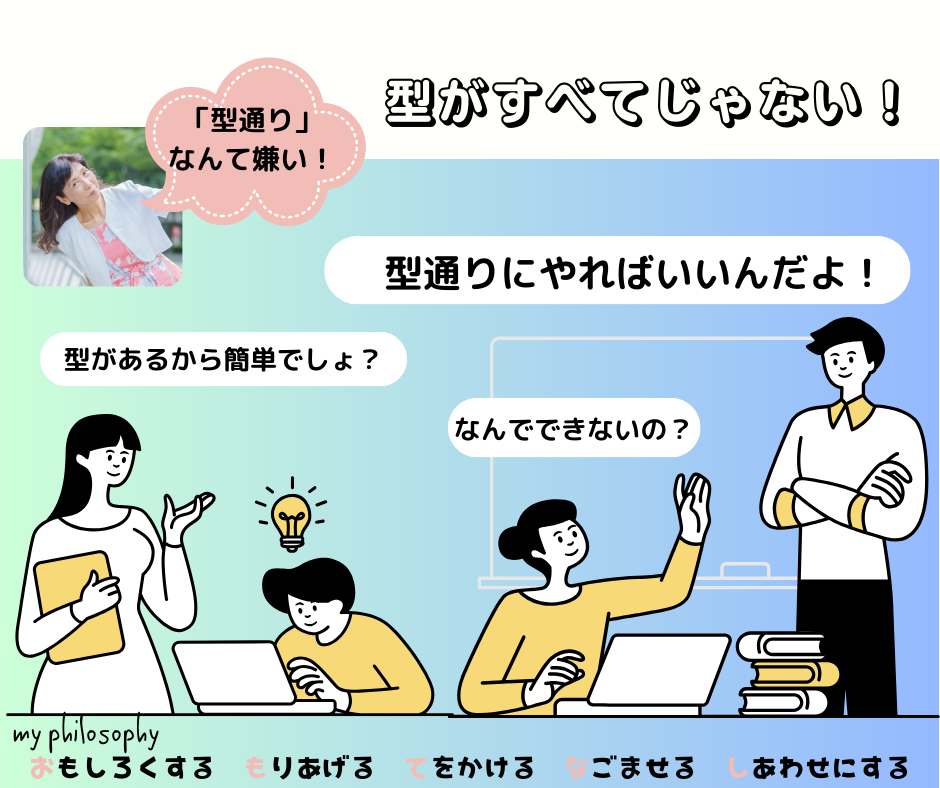 「型にはまる」とか「型通り」というのが嫌い