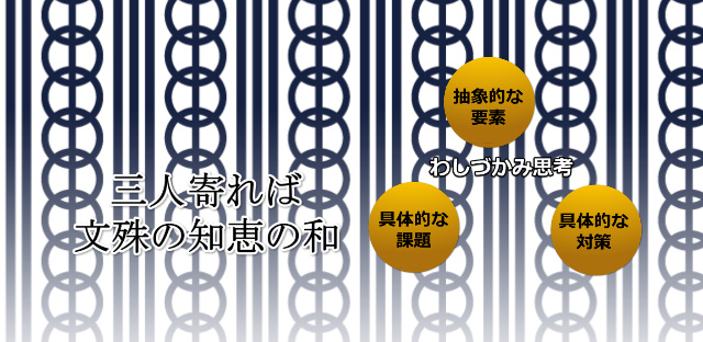 三人寄れば文殊の知恵の和